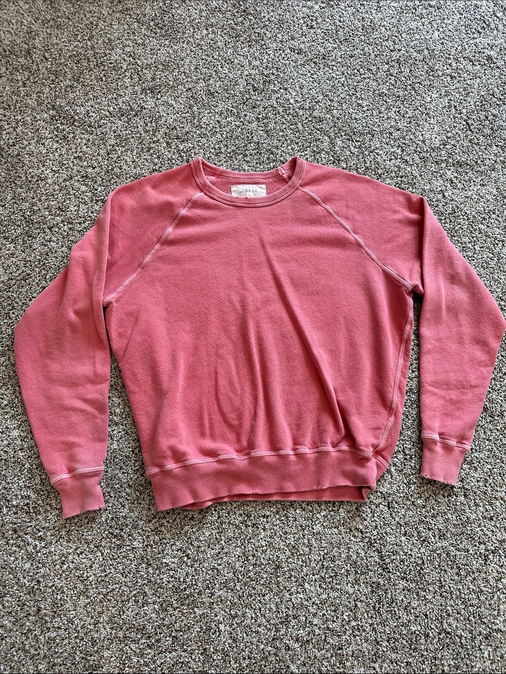THE GREAT. Women's Crewneck Sweatshirt in Dusty Rose